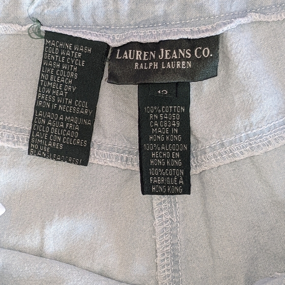 Lauren Denim Co. Capris size 12 light blue - Picture 4 of 10